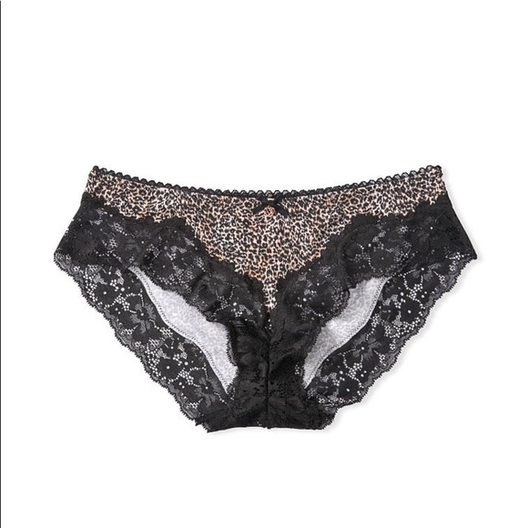 Victoria’s Secret Modal & Lace Bikini Panty Mini Leopard Medium NEW - Picture 3 of 3